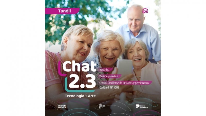 Se realizará Chat 2.3, una propuesta de Inclusión Digital para personas mayores